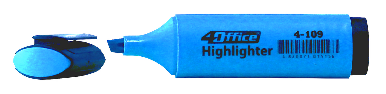 Маркер 4OFFICE текстовий (4-109), блакитний